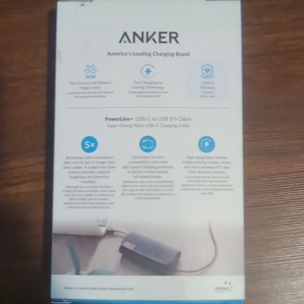 Powerline+ USB-C to USB 3.0 Cable NWT